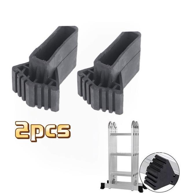 2PCS Karet Kaki Tangga Teleskopik double/Karet Kaki Tangga Lipat Anti Slip Karet Kaki Tangga Univers