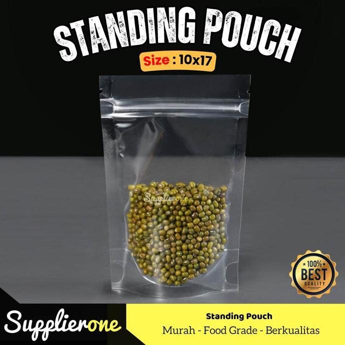 Bebasaja- Standing Pouch 10 X 17 Ziplock, Plastik Klip, Pouch Klip