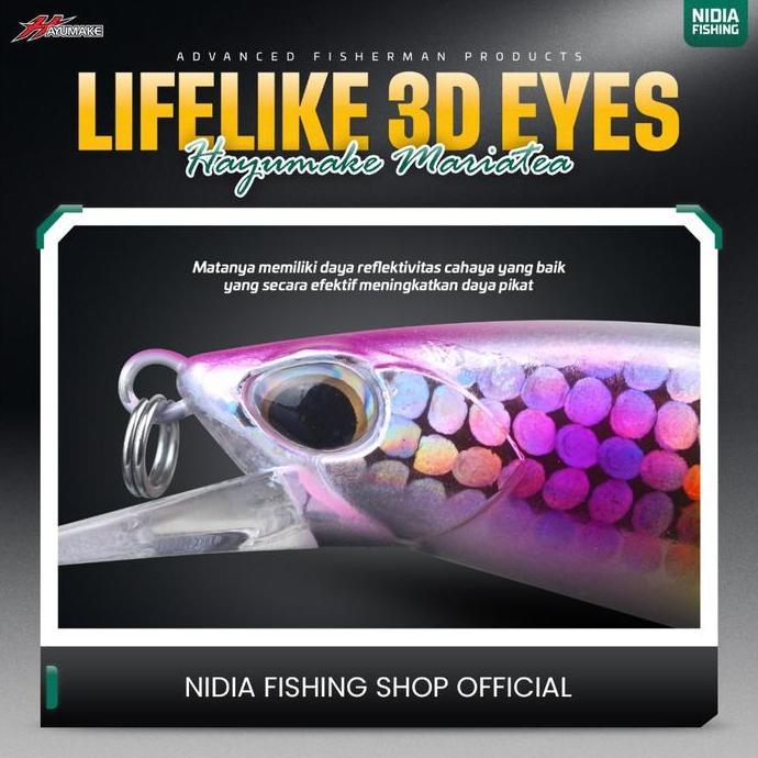 Pesca- New- Lure Minnow Casting Hayumake Mariatea Sinking Lure 30 Gram