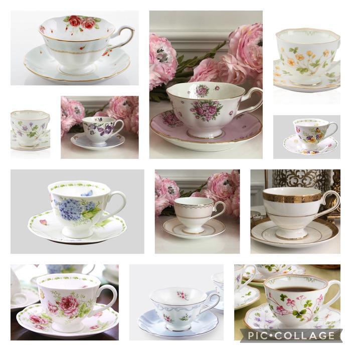 MUST HAVE Afternoon Tea Cup English Teacup Cangkir Saint James gold
