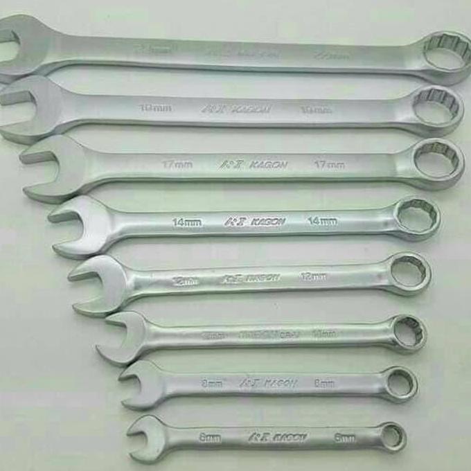 Dore- Kunci Ring Pas Set 8 Pcs Kagon Kaikai 6Mm - 22Mm Hh Quality/Kunci Lengkap Full Set/Kunci 1Set 