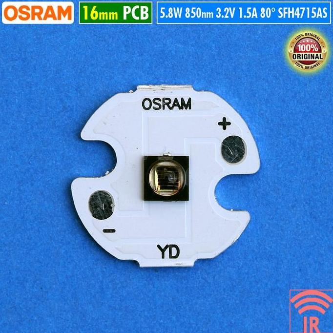 LED IR 5.8W 850NM OSRAM SFH4715AS 3.2V 16MM INFRARED INFRA MERAH KAMERA MALAM CCTV NIGHT VISION NV S
