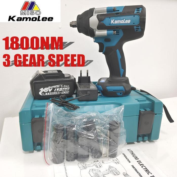 KAMOLEE Impact Wrench DTW700 TW700 - Tenaga Besar 1800NM