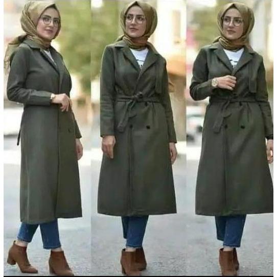 KHUSUS KAMU PRODUK LONG COAT PREMIUM Best Seller !! Coat Wanita Muslimah Tebal Jaket Wanita Syari An