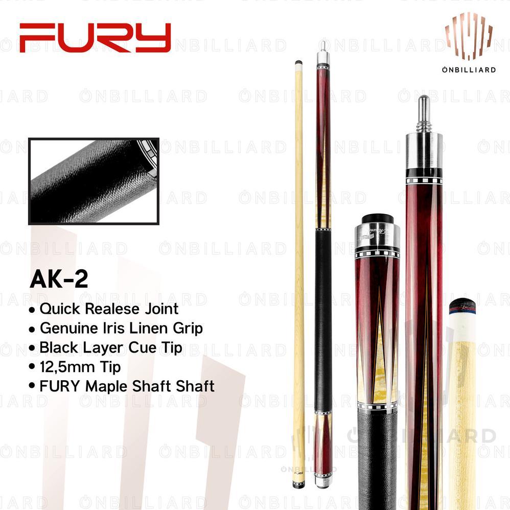 NEW Stick Billiard Fury AK Series AK-1 AK-2 Cue / Stik Billiar Fury AK