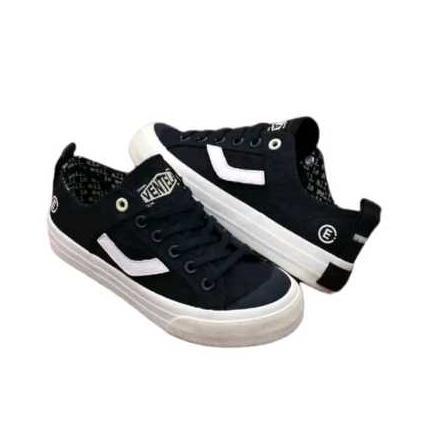 100% AMAN Ventela Evil Hitam Putih Polos Pria Wanita - Sepatu Sneaker Pria Wanita Unisex Sepatu Seko