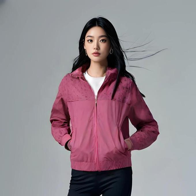DISKON Whyme Jaket Sailor Wanita Zipper Parasut Casual DISKON