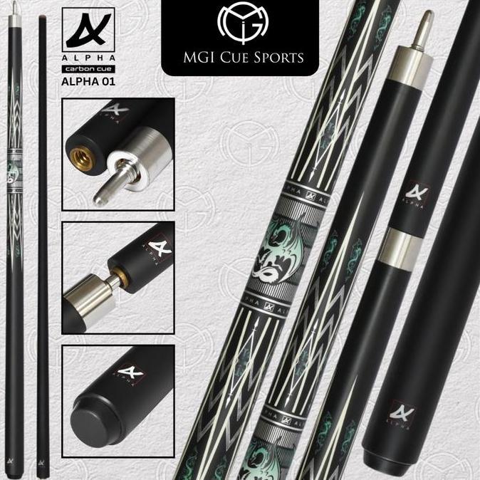 Alpha Cue Billiard Play Cue Carbon Series
