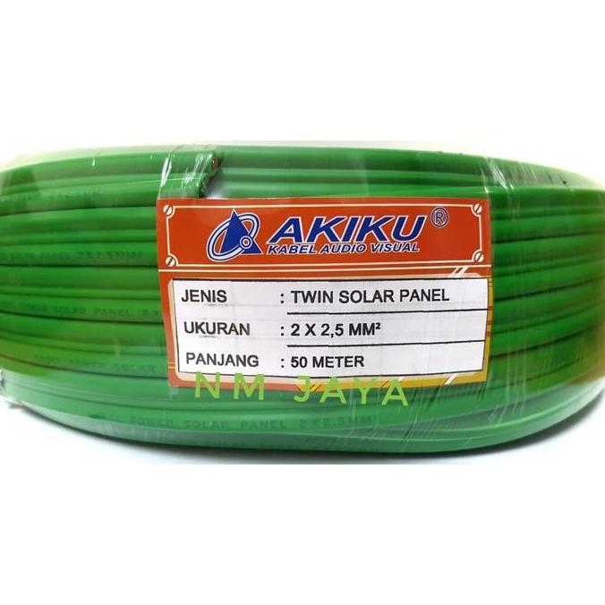 Kabel Solar Panel / Panel Surya Twin Solar Panel Akiku 2x2,5 mm 50 Mtr