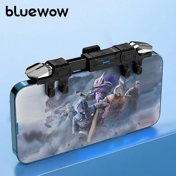BlueWow DY15 Trigger Pubg FF Fps L1 R1 Gaming Six Finger Trigger untuk Pengalaman Gaming Optimal dan