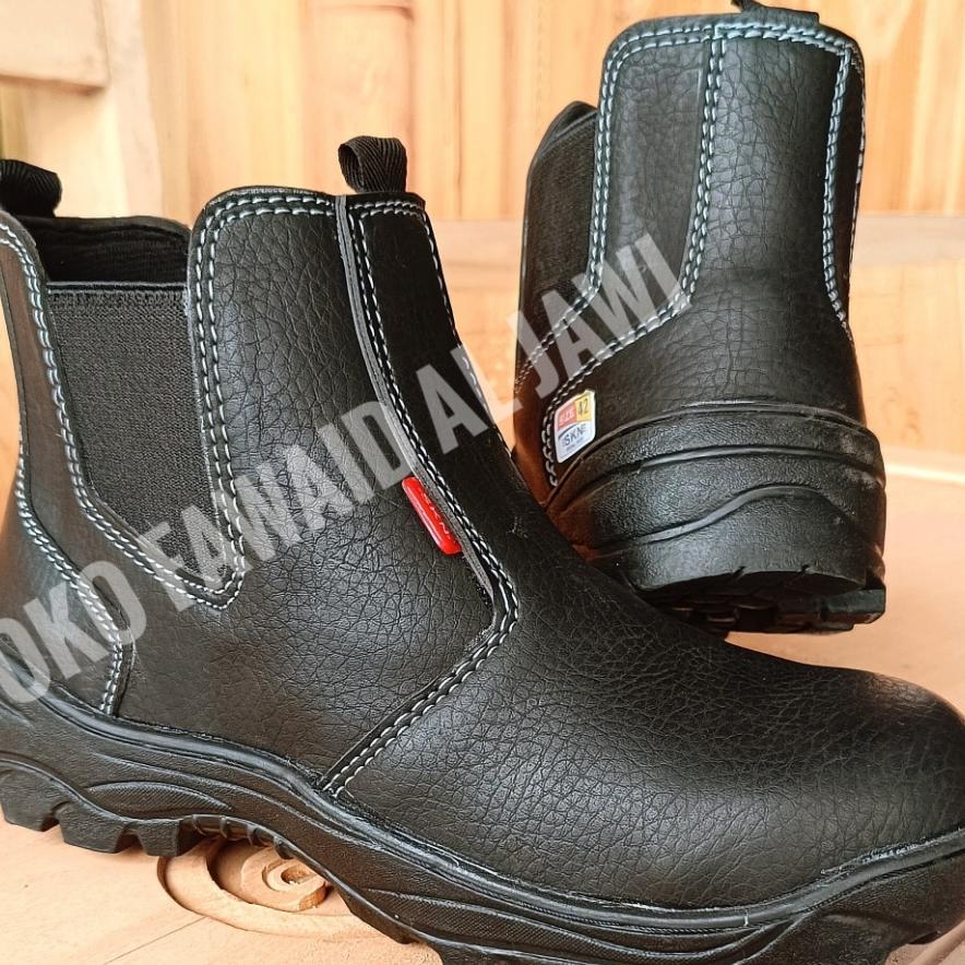 Sepatu Safety Slip On Pria King Gregor Kerja Pabrik Kitchen Pdl Pdh Tni Polisi Satpam Ob Pom Bengkel