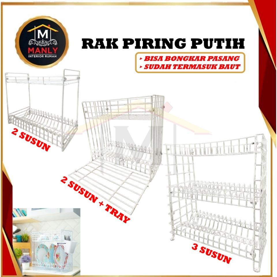 Rak Susun Piring Dan Gelas Bongkar Pasang Rak Serbaguna Kitchen Set Besi Rak Besi Susun
