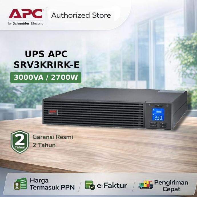 (Good) UPS APC SRV3KRIRK-E SRV3KRIRK EASY UPS ONLINE 3000VA 2700WATT