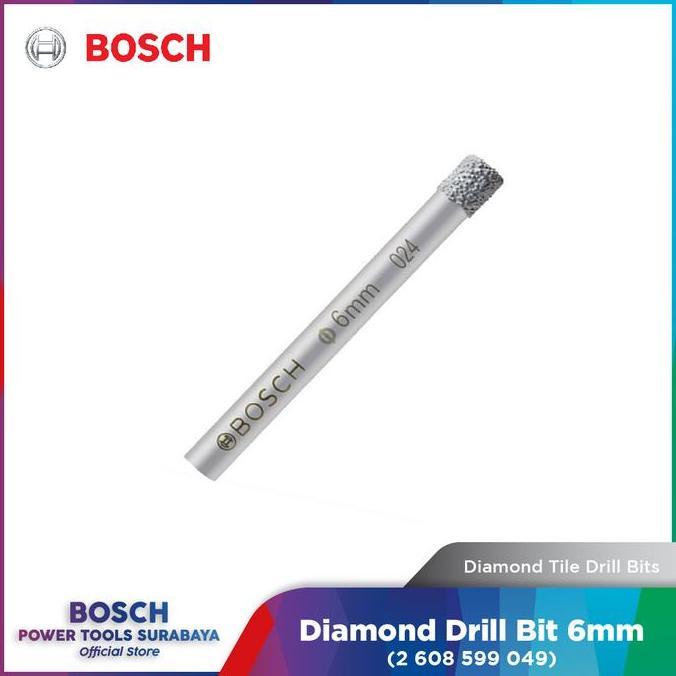 Mata Bor Granit & Keramik Bosch Diamond Tile Drill Bit 6mm (TERBAIK) (TERBARU) (TERMURAH)