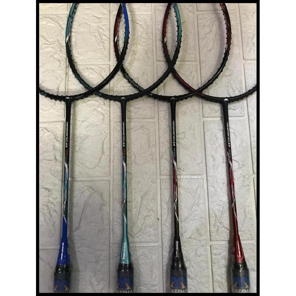 Terbaru Raket Badminton New Power Max Nanoparticles 700 Kuat Tarikan 32 Lbs Original