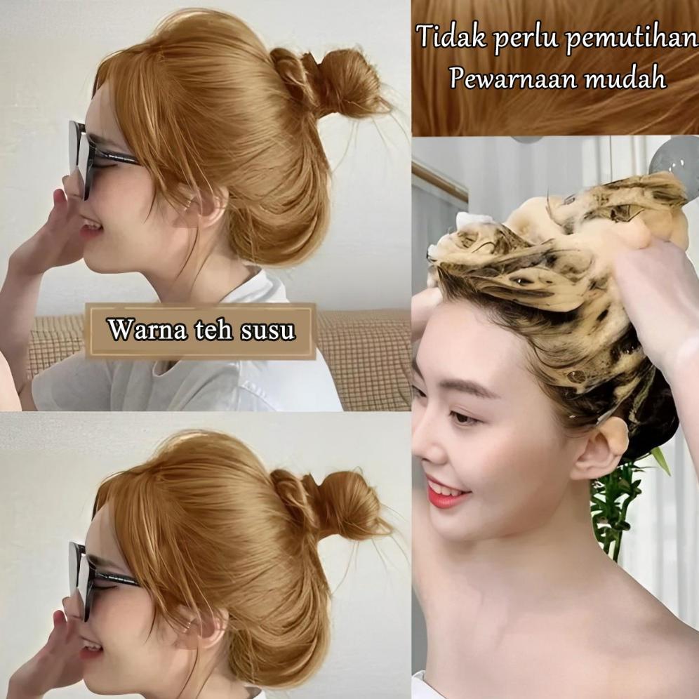 [Viral 2026]STYLE FIT ash brown hair color 200ml  - Hair Dye Cream Warna Natural, Tahan Lama 3 Bulan