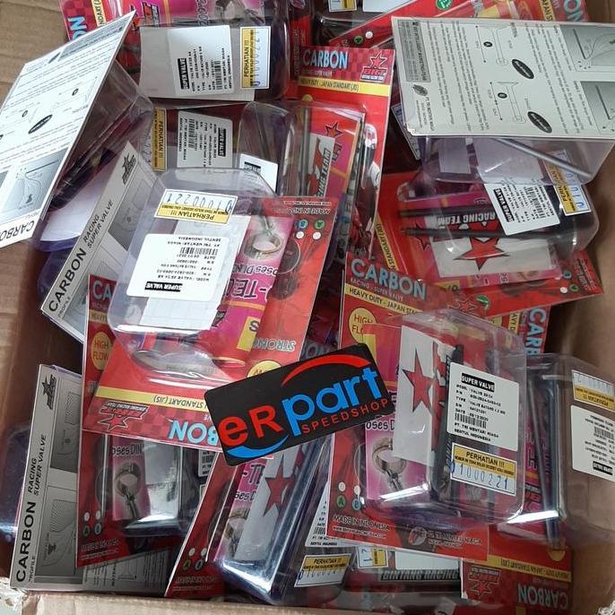 Klep BRT carbon 25 22 21 19 batang 4.5 gsx 150 MX king Vixion cbr Fu