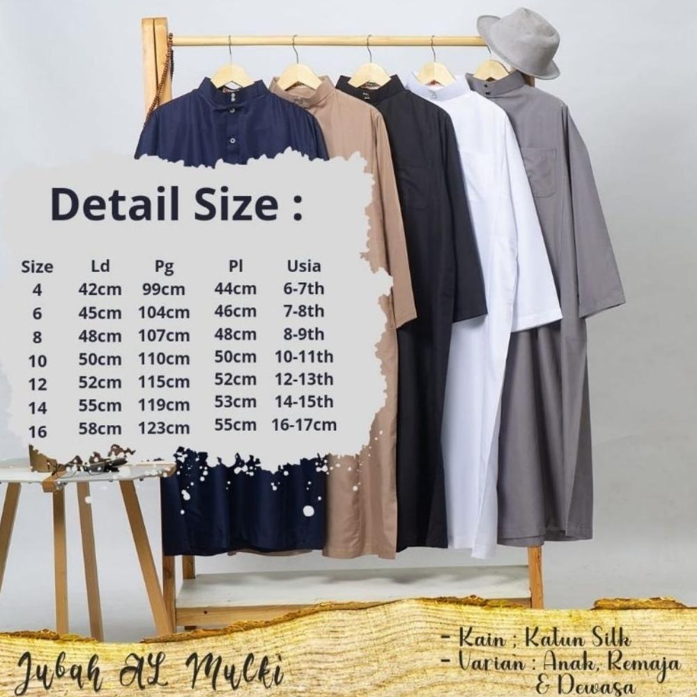 BEST SALE GAMIS PRIA AL MULKI  BY MAWAR FASHION/ JUBAH PRIA DAN ANAK POLOS MODEL HARAMAIN