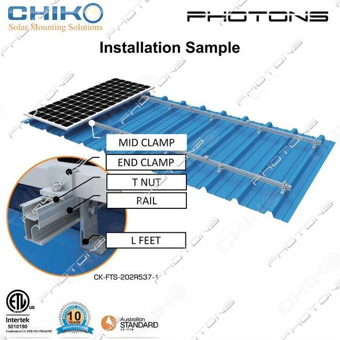 Mid Clamp Kit PLTS PV Solar Panel