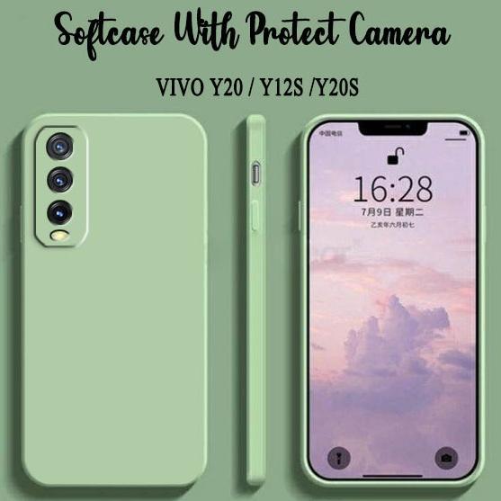 TERBARU Softcase Macaron Polos For Vivo Y20 Y12S Y20S - Case HP Vivo Y20 Y12S Y20S - Casing HP Vivo 