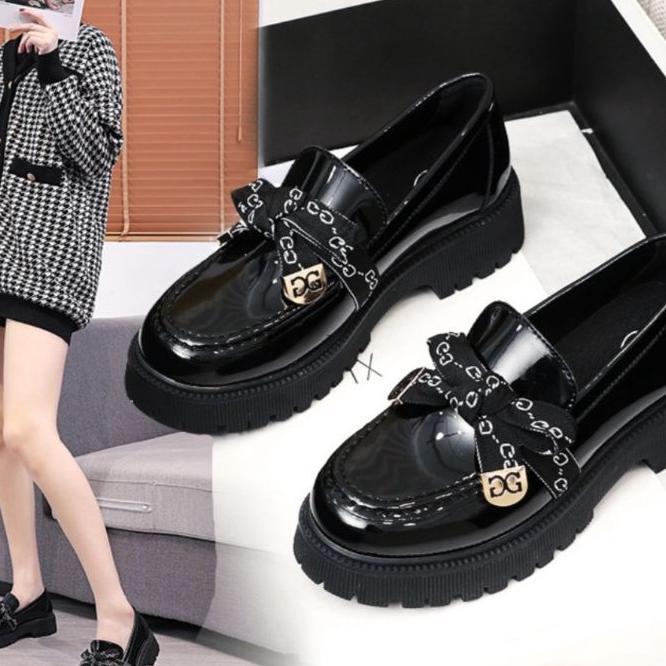 Sepatu Wanita Sepatu Oxford Import Premium Quality Df 530 Docmart Hitam Cewek Terbaru Maryjane Dds09