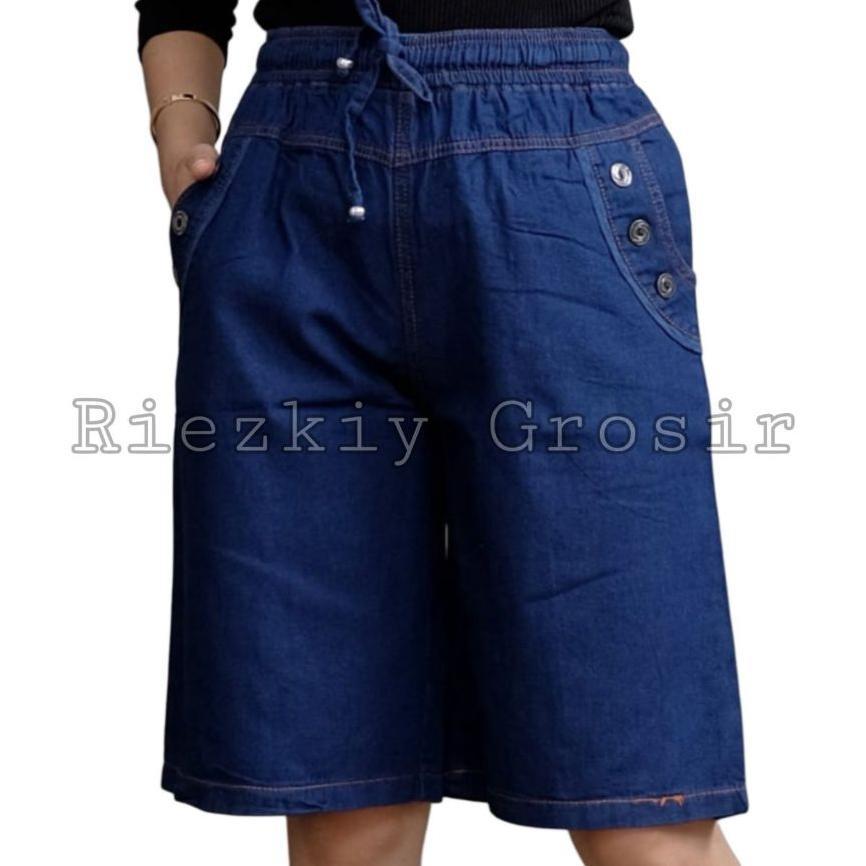 Celana Pendek Santai Wanita Dewasa Jeans Original