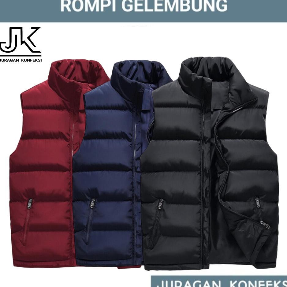Rompi Puffer Parasut Tahan Angin  - Rompi Parasut Premium  Pria Wanita - Rompi Gelembung
