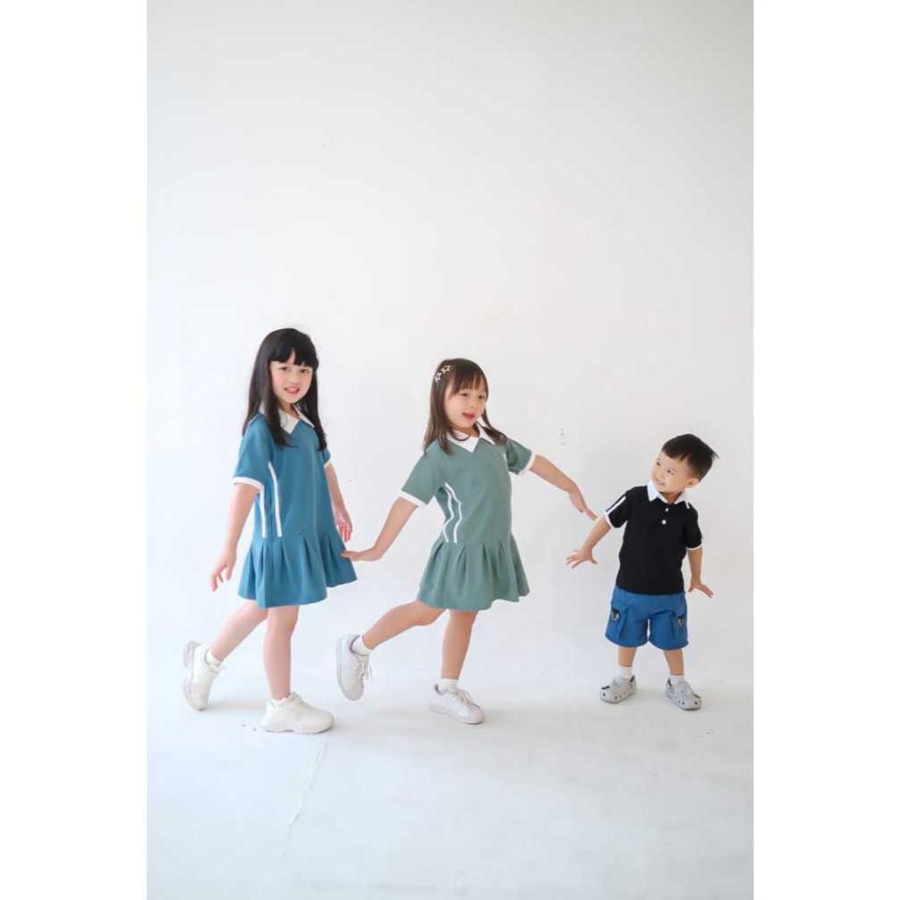 NEW BAJU PADEL ANAK COUPLE POLO & DRESS KAOS POLO ANAK COUPLE DRESS POLO ANAK PEREMPUAN BAJU PADEL A