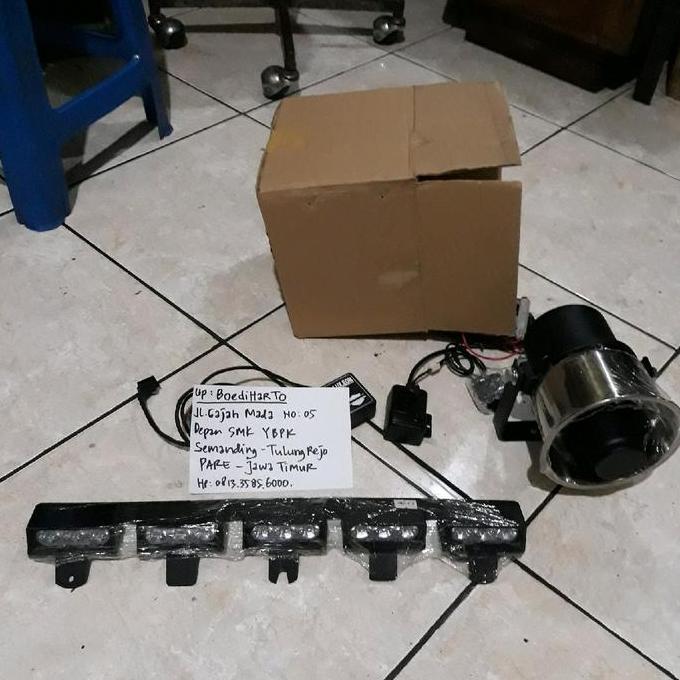 NEW LAMPU STROBO Winshield u Harley Davidson goldwing indian siren horn