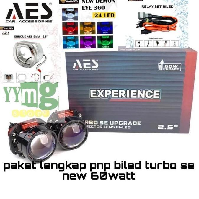 BILED AES TURBO SE 2.5inch 60WATT WST GEN 3 PAKET LENGKAP