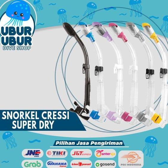 Snorkel Super-Dry Cressi - Alat Snorkeling / Snorkling Diving Selam