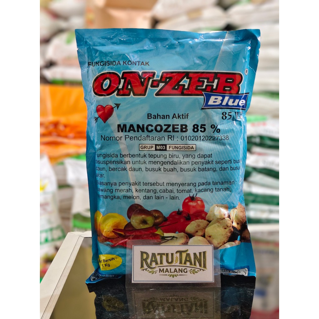 Fungisida Protektif Kontak ONZEB BLUE Mankozeb 85 WP 1 KG