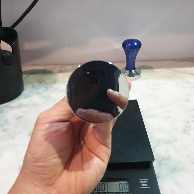Tamper kopi espresso stainless steel 51mm Handle biru BOXR DELONGHI