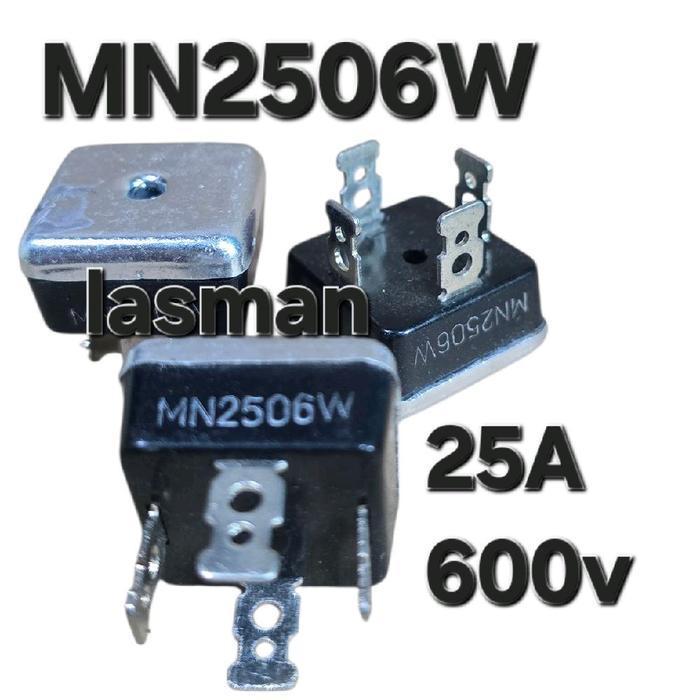 ( DIODA 25A ) MN2506W DIODA BRIDGE MEJA KAKI 4 DIODE JEMBATAN 25 A AMPERE 600V 600 VOLT V POWER SUPP