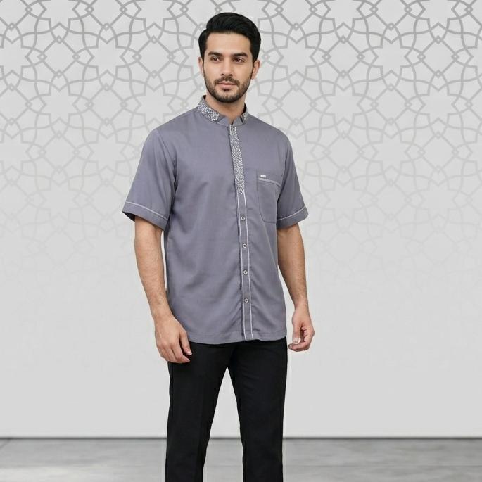 Terbaru Atasan Baju Koko Series Danish Lengan Pendek Toyobo Royal Mix Premium Tag Label Asriyani