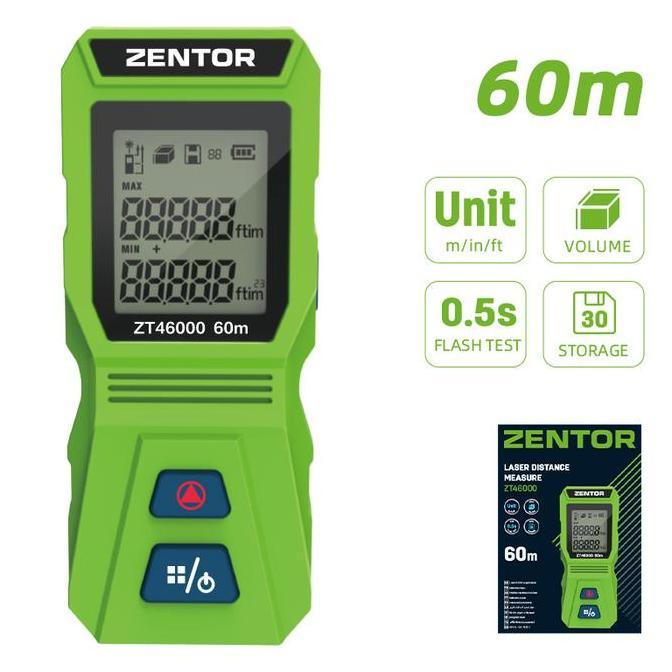 ZENTOR Meteran Laser Digital Laser Distance Measure 60 - 100M ZT4600X [terbaik]