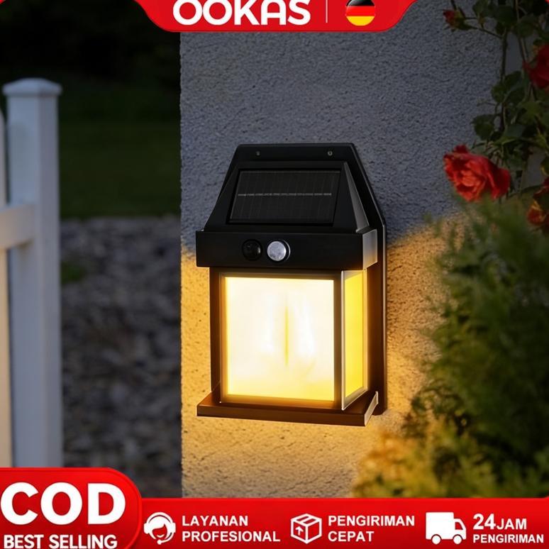 Ookas  Lampu Dinding Lampu Taman Tenaga Surya Kamar Sorot Lampu Hias Led Outdoor