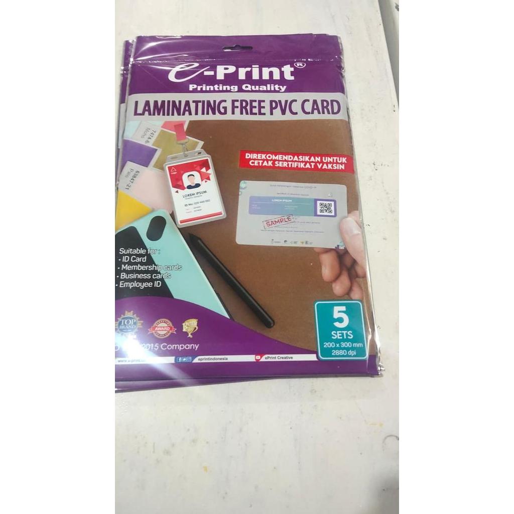 Newpic- Kertas E-Print Pvc | Kertas Pvc | Kertas Id Card