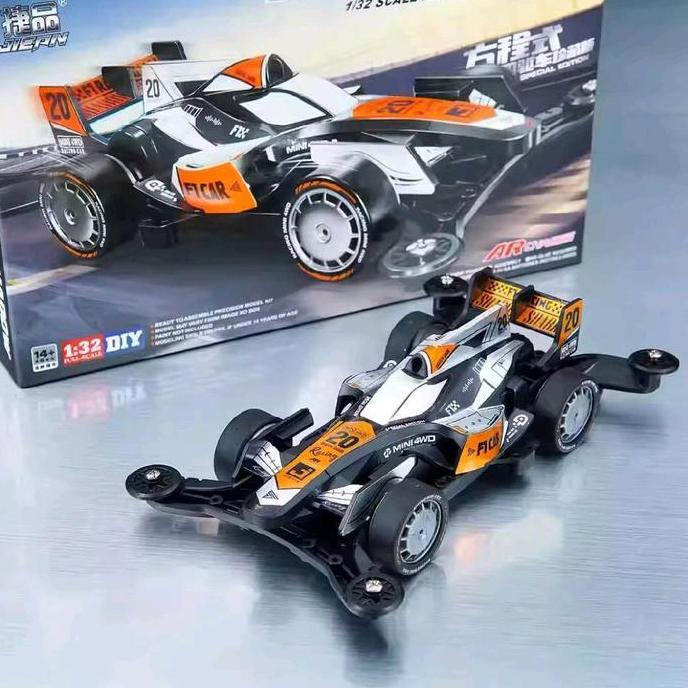 JIEPIN MINI 4WD SHADOW SHARK F1 CAR ORANGE [ AR CHASSIS ]