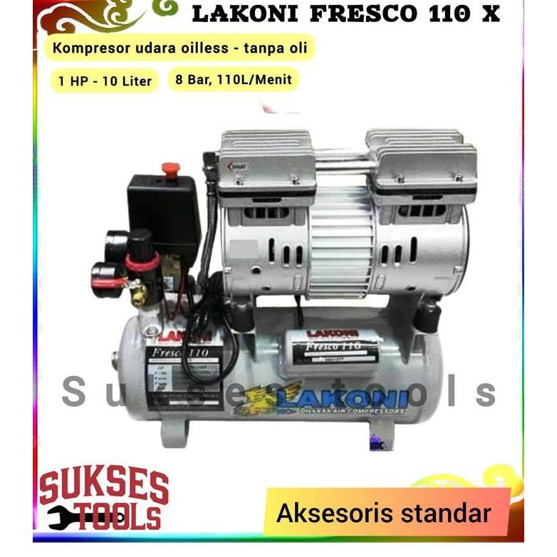 New- Lakoni Kompressor Oilless Fresco 110 X Kompressor Silent Fresco110 X