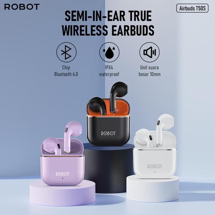 Voce- Mami Louisse 11.11 Exclusive X Robotrobot Tws Wireless Earphone Airbuds New T50S Bt 6.0 True W