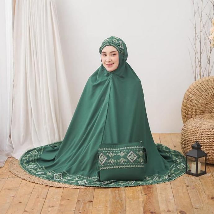 Areyou- Mukena Bordir  Motif Songket By Zena