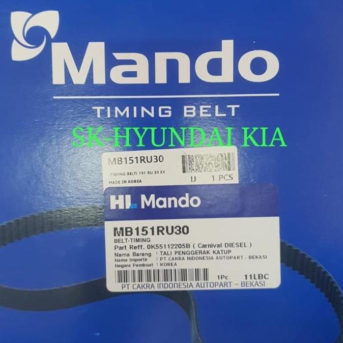 TIMING BELT OK551-12205 KIA CARNIVAL DIESEL GI 151 - ASLI MANDO