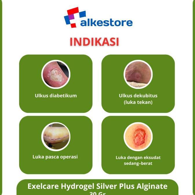Care- Exelcare Hydrogel Silver Plus Alginate 30G / Peratan Luka/ Dressing