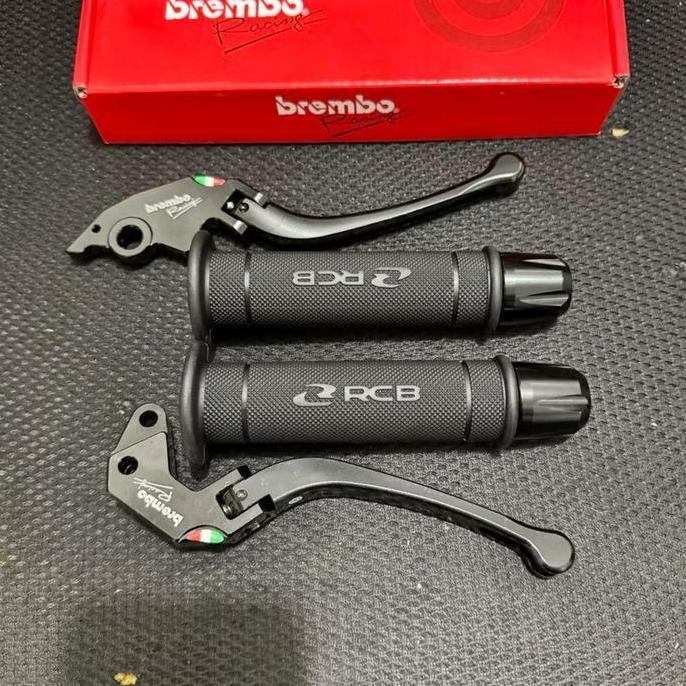 Paket 3In1 Handle Rem Lipat + Handgrip Rcb Hg55 + Jalu Stang Cnc / Stylo 160 Cbs Vario 160 Cbs Vario