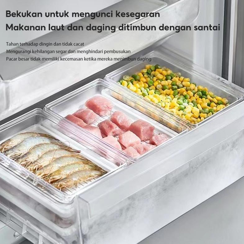 TERBARU Lejumall Kotak Penyimpanan Kulkas Food Container Kulkas Tempat Penyimpanan Makanan Storage K