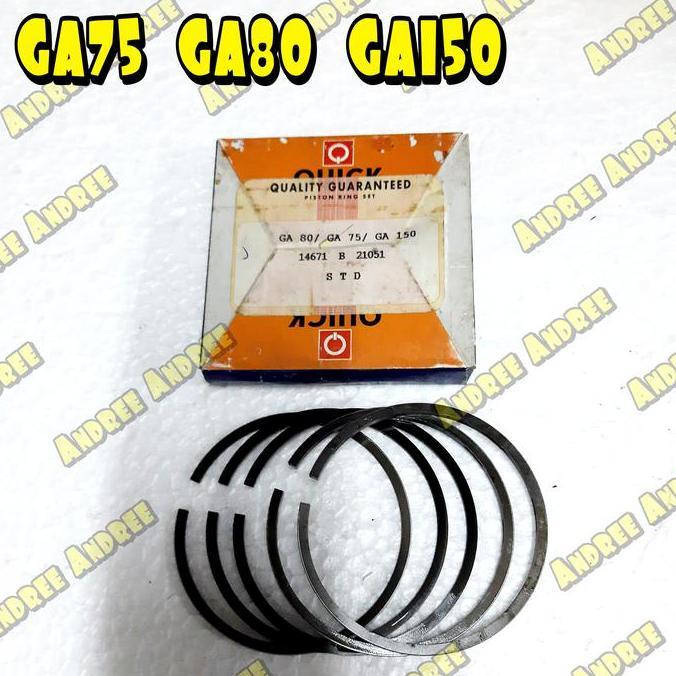 BEBAS ONGKIR - GA 75 80 150 Ring Piston Seher Kubota GA75 GA80 GA150 GA-80 GA-150