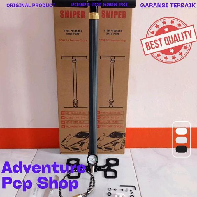 Pompa Pcp Sniper 4 stage 6000 PSI | Pompa Pcp Sniper Kaki Lipat | Pompa Pcp Murah | Pompa Pcp Bagus 