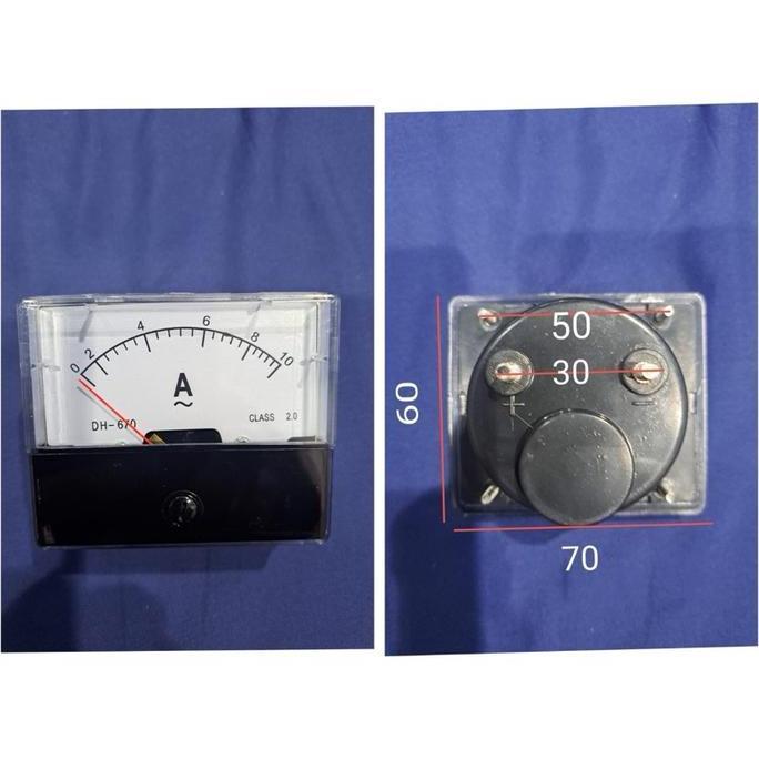PANEL METER DH670 ANALOGE ALAT UKUR ARUS AC 0-10A HARGA SPESIAL