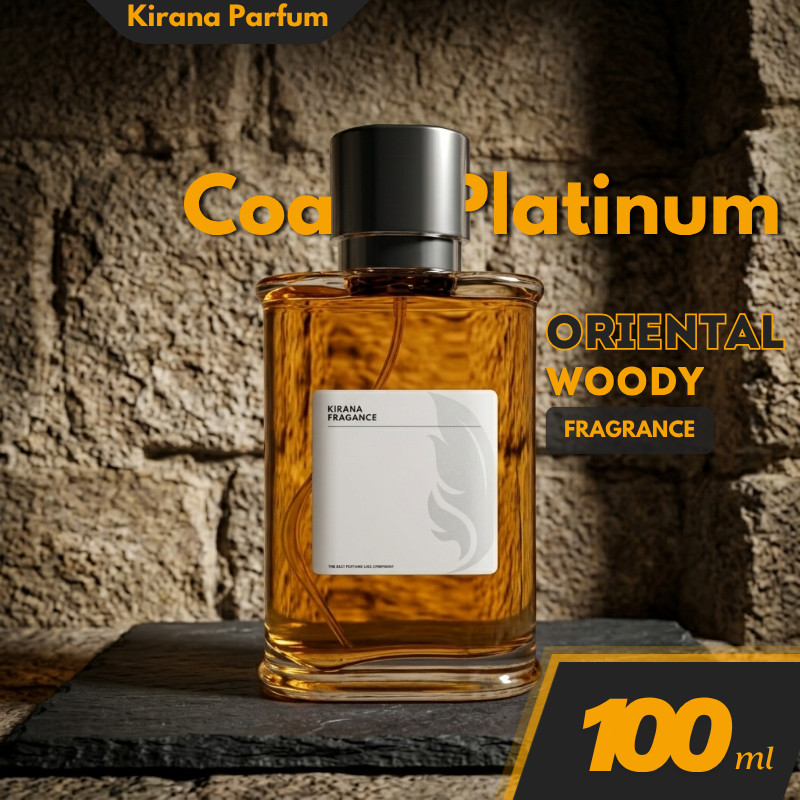 Kirana Parfum | C Platinum Aroma Oriental Woody Fragrance 100ml Racikan EDP Bibit Eropa Botol Spray 